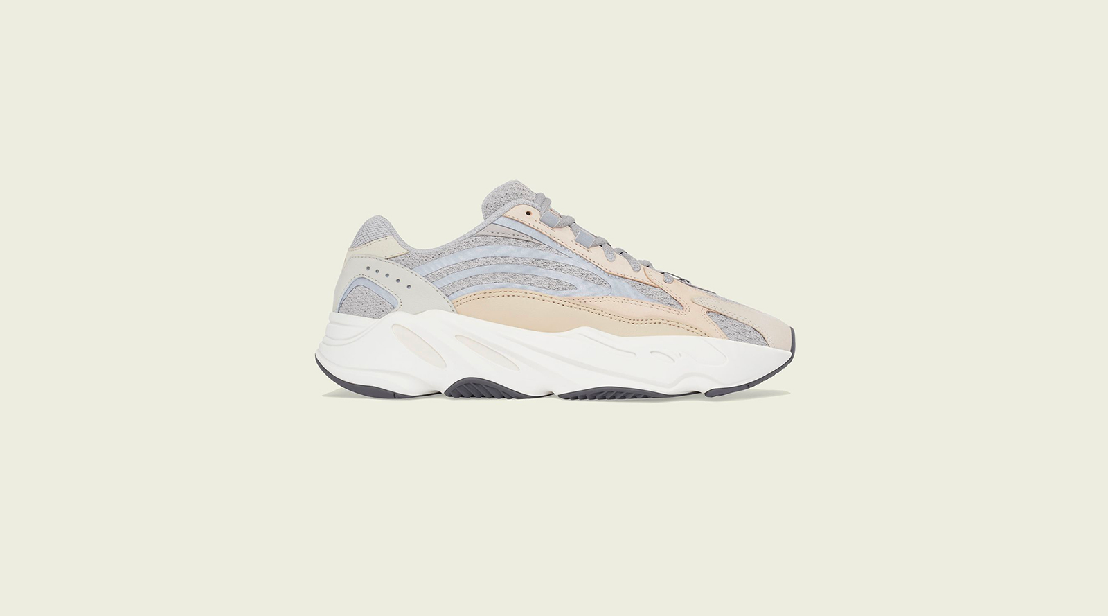 adidas Originals - Yeezy Boost 700 Suede, Leather and Mesh Sneakers - Off- white adidas Originals