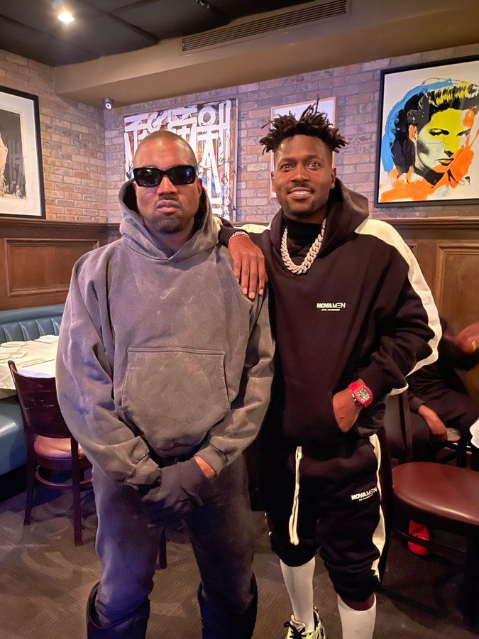 Antonio Brown and Aaron Donald partied with Yeezy