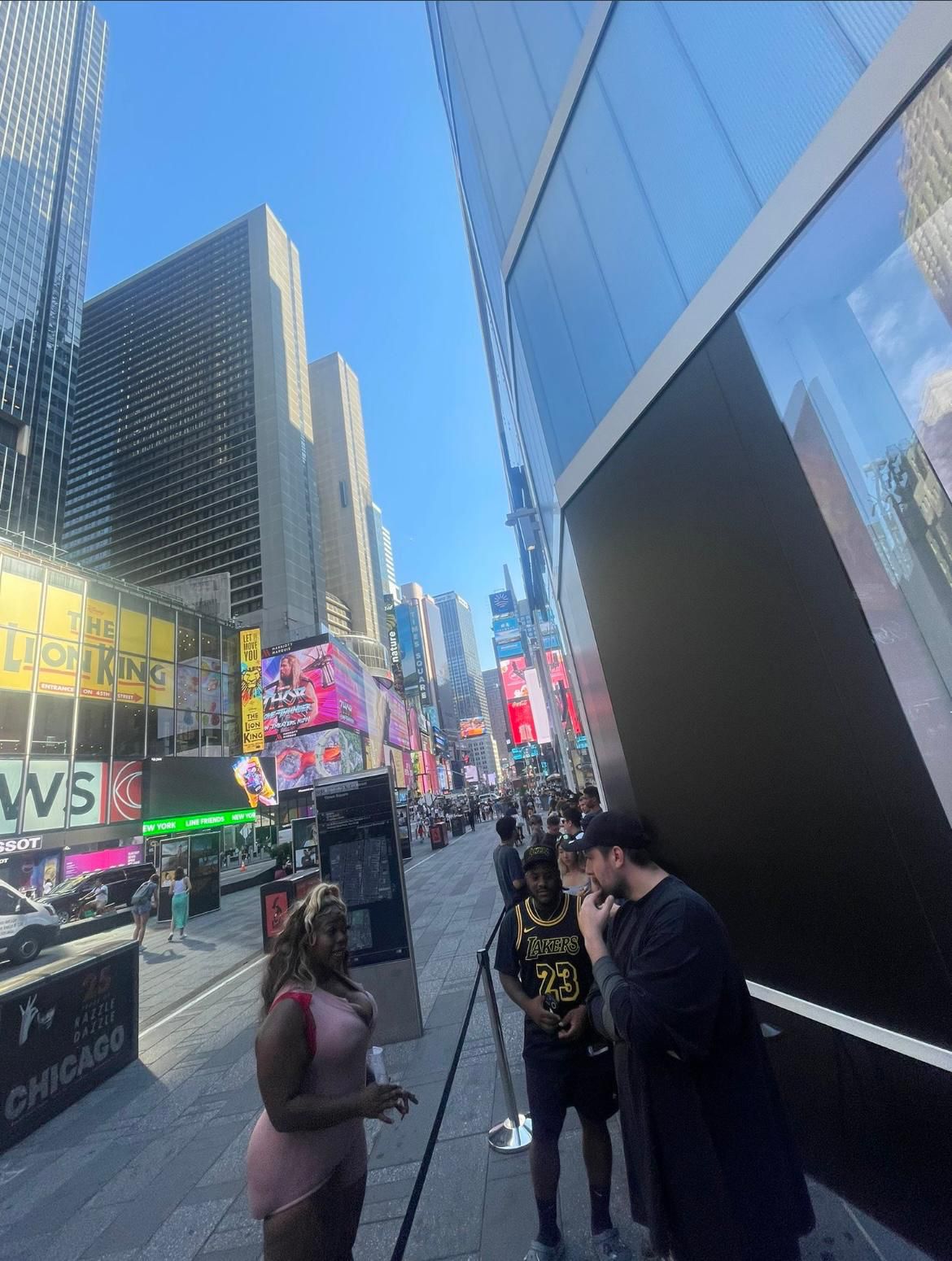 Times Square NYC @gap store ready for todays launch!! It feels