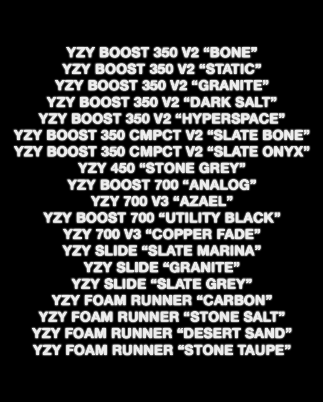 1 yeezy boost outlet lyrics