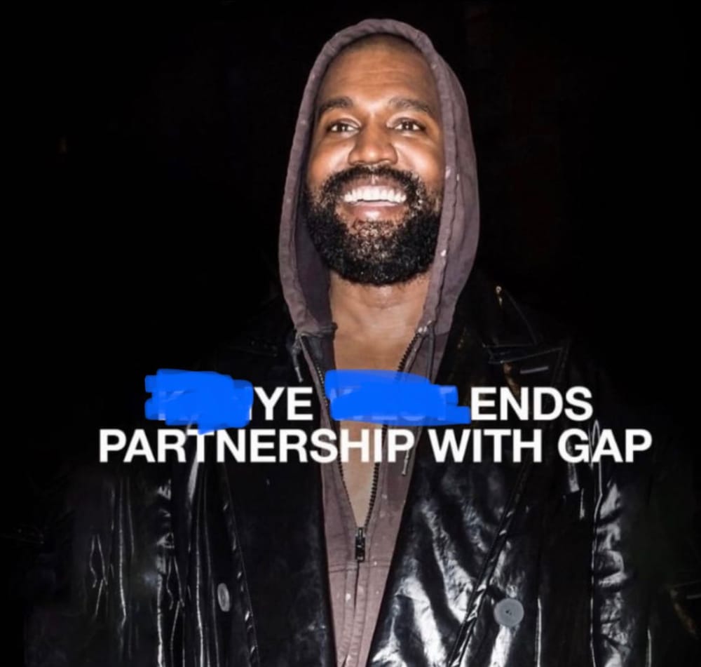 Ye Ends Partnership With Gap post image