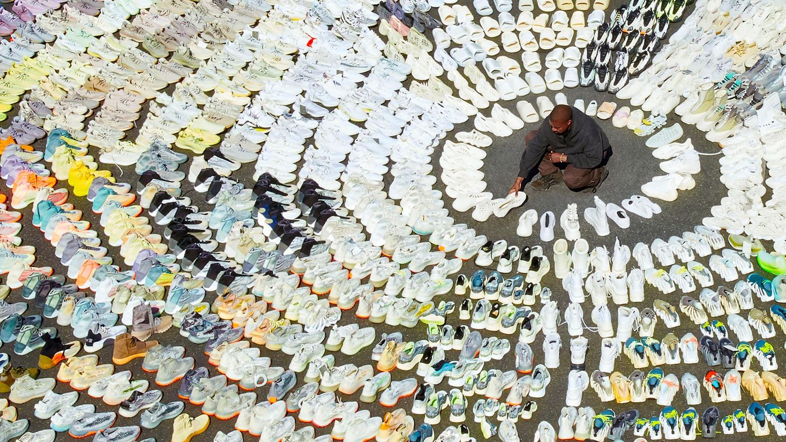 Kanye shows off Thousands of YEEZY Samples with Forbes