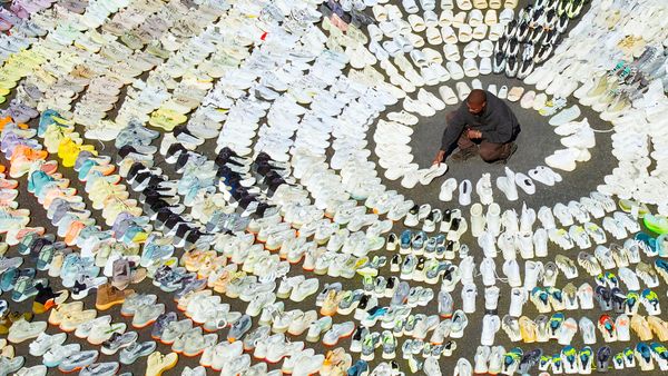 Kanye shows off Thousands of YEEZY Samples with Forbes